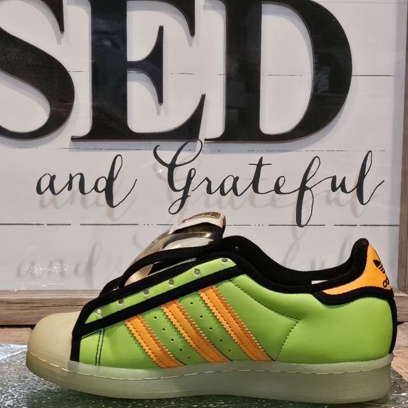 Adidas The Simpsons x Superstar 'Squishee' Mens Sz 4 | Wmns 5 #H05789 - Picture 3 of 10